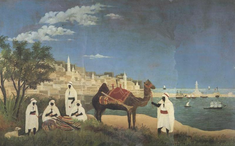 Henri Rousseau The Port of Algiers France oil painting art